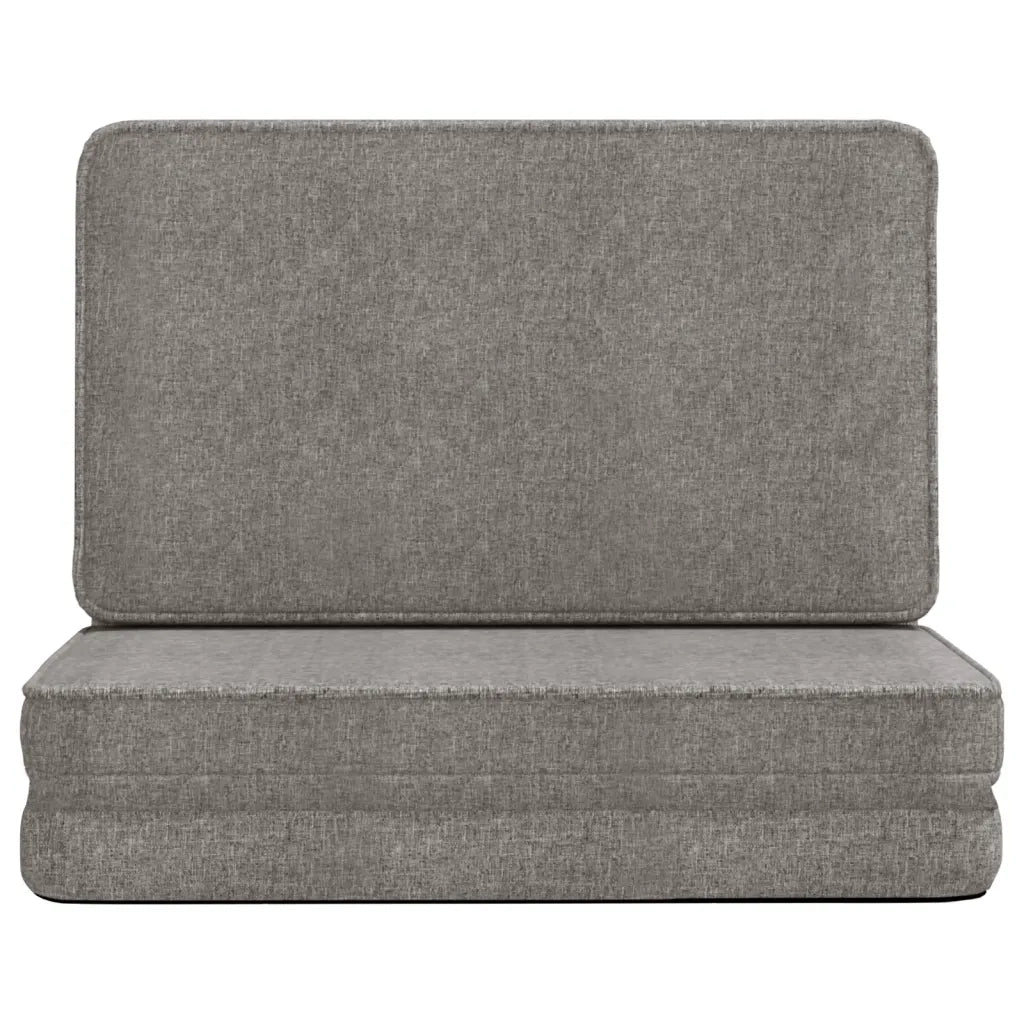Sedia a Sdraio da Terra Pieghevole Grigio Chiaro in Tessuto cod mxl 55961