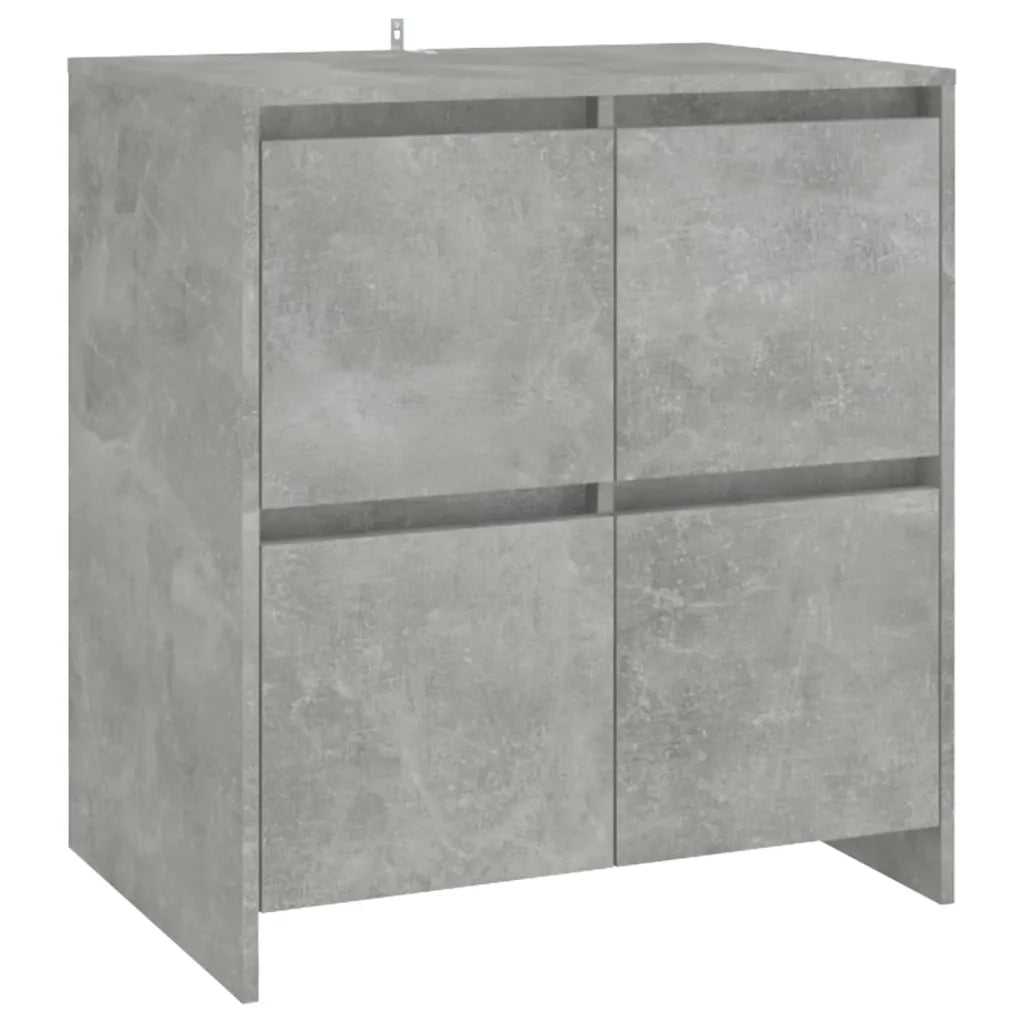 Credenze 3 pz | Madia | Buffet da pranzo | Armadio da pranzo Grigio Cemento in Legno Multistrato