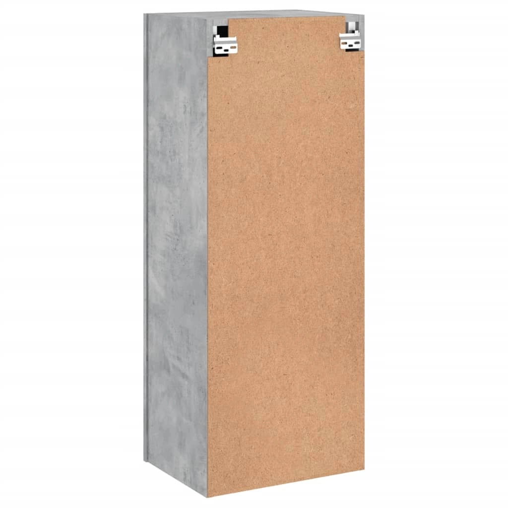 Mobile TV multimediale mensola TV credenza TV montaggio a parete adatto per sala da pranzo soggiorno camera da letto 40,5 x 30 x 102 cm legno ingegnerizzato grigio 02_0027778