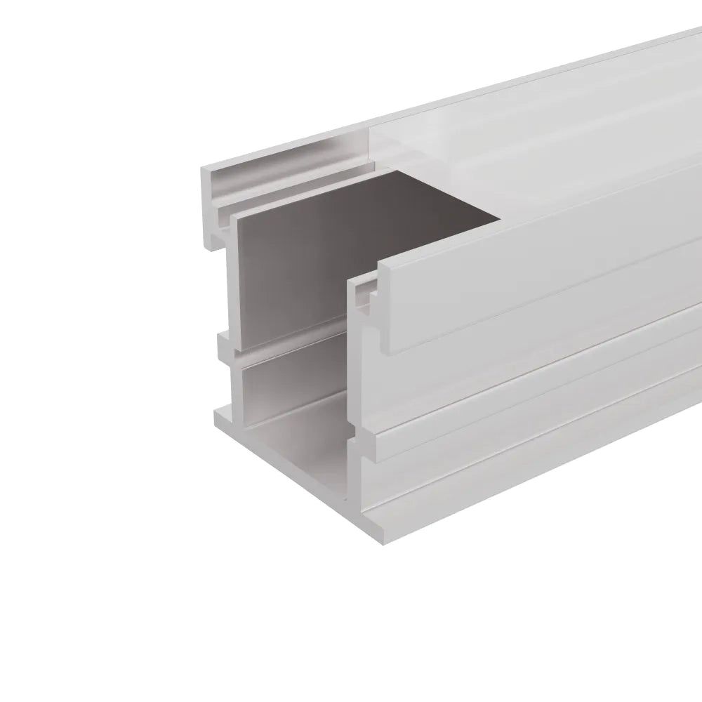 Profilo calpestabile in alluminio silver 1mt per incasso a pavimento