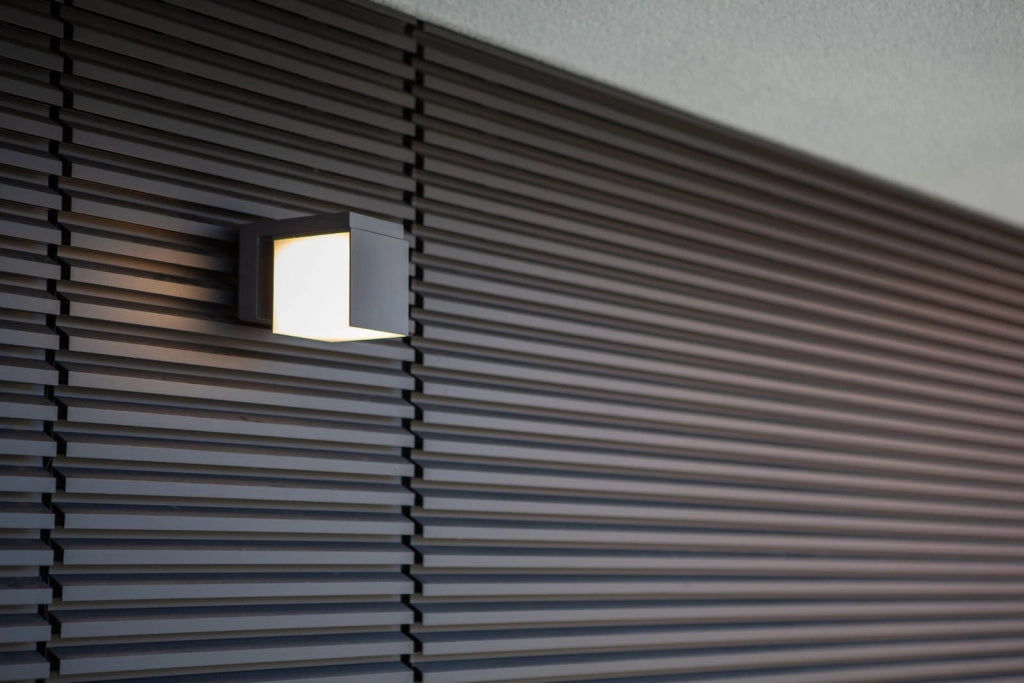 Applique esterna LED CUBA antracite Lutec 12W 4000K IP54