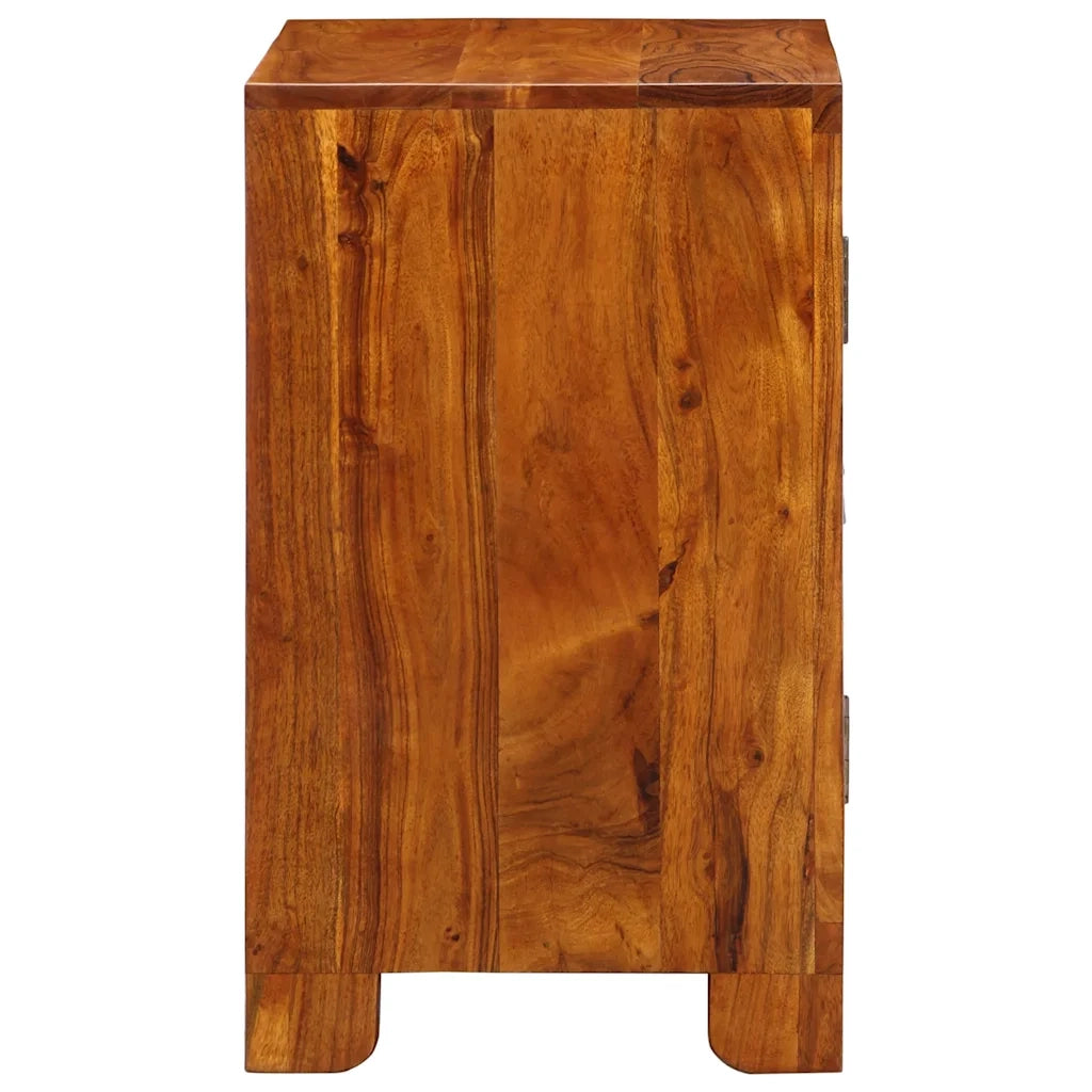 Credenza-Buffet-Armadio da cucina Multicolore 50x35x60 in Legno Massello di Acacia 366355