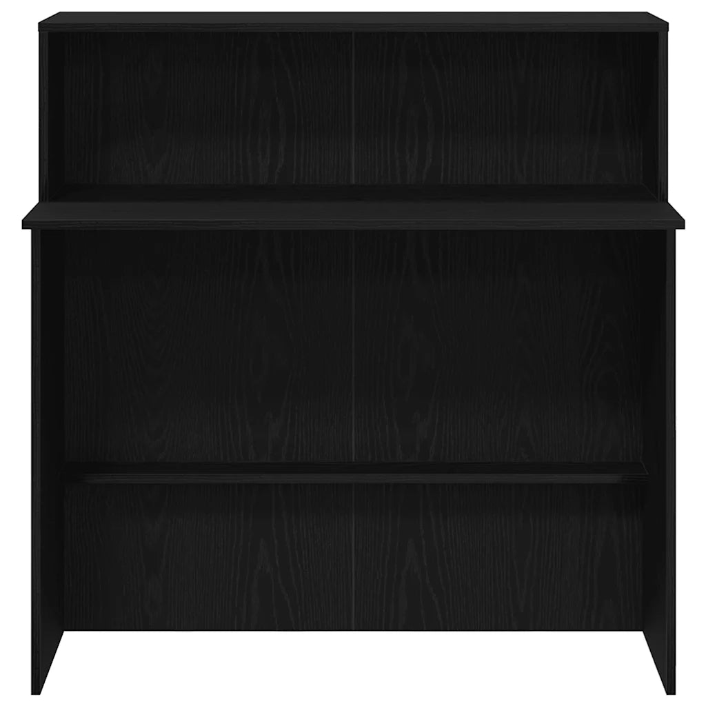 Banco Reception Nero 100x50x103,5 cm in Legno Multistrato
