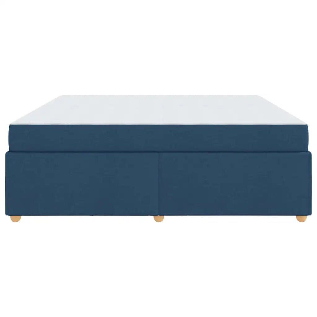 Struttura del letto con materasso Blu 200 x 200 cm Tessuto 3399383