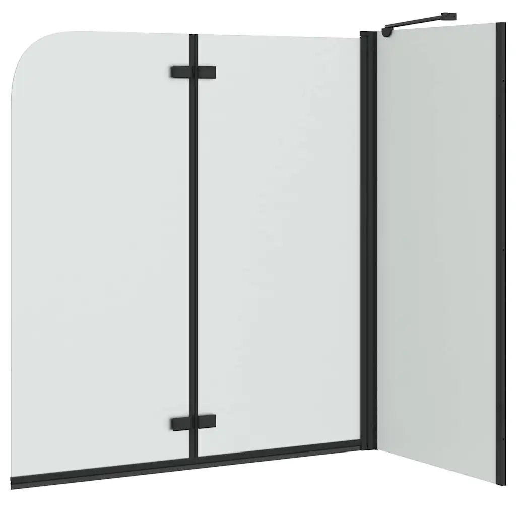 Involucro Doccia Nero 120 x 68 x 130 cm Vetro ESG e Alluminio