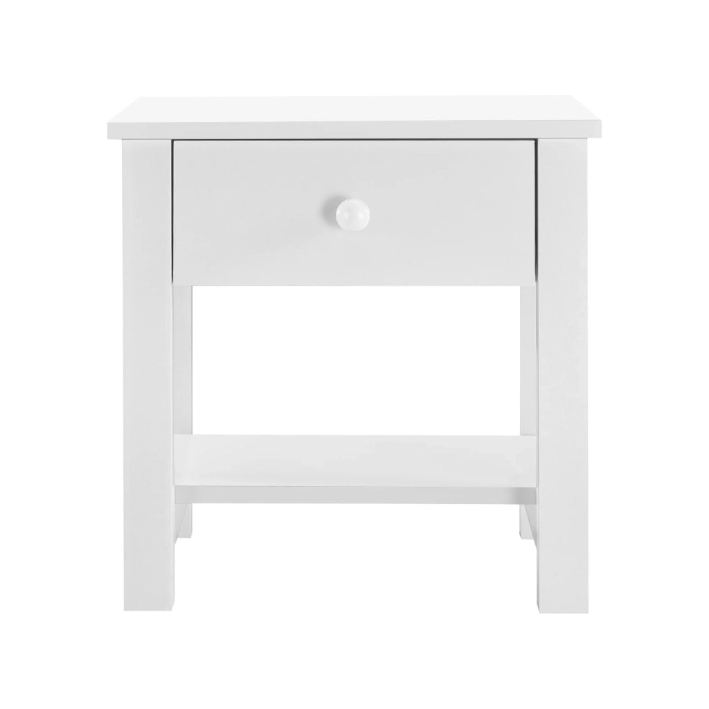 Comodino in MDF bianco 41,5 cm con 1 cassetto 03_0004200