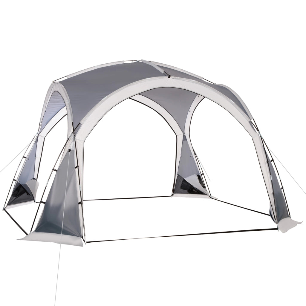 Tenda da campeggio per 6-8 persone ¨C zephmum ¨C 350x350x230 cm grigio e bianco