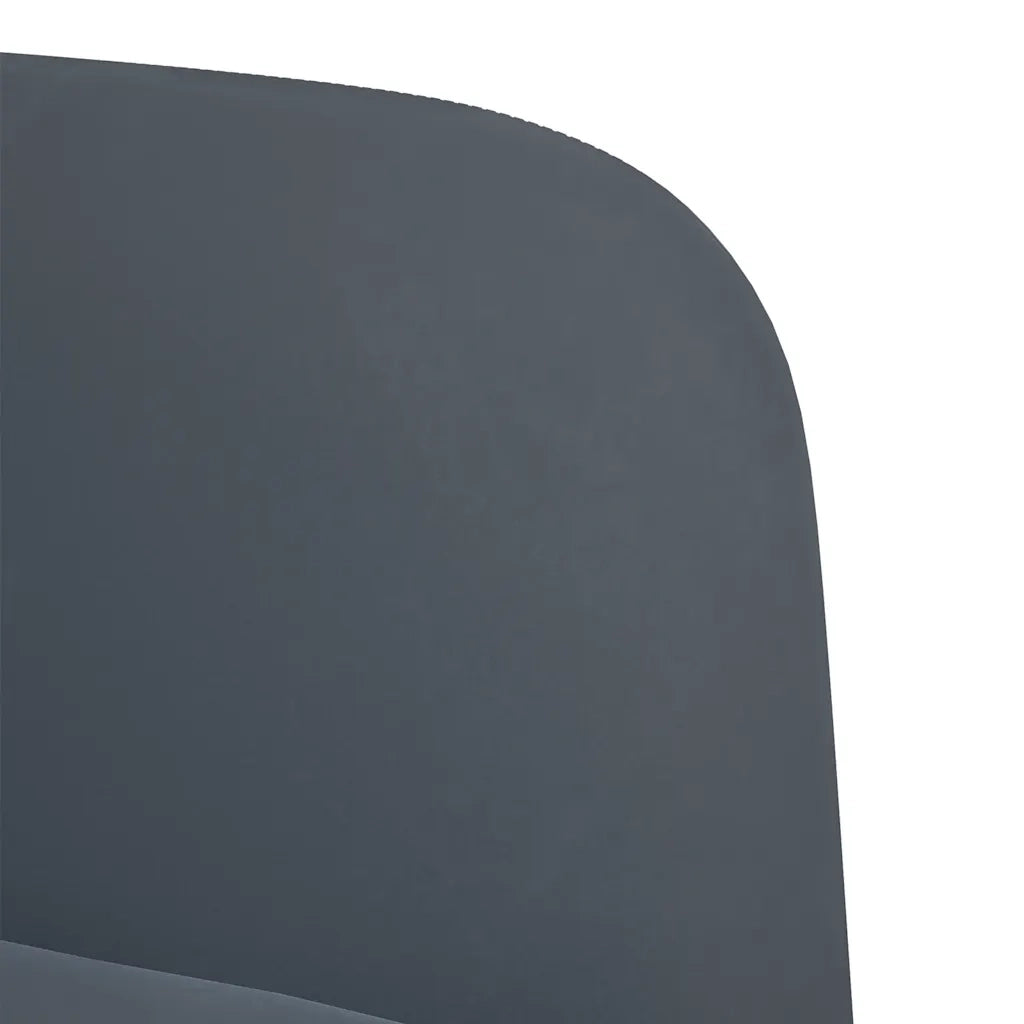 Divano | Divano da soggiorno | Sofa Divanetto Grigio Scuro 109 cm in Velluto