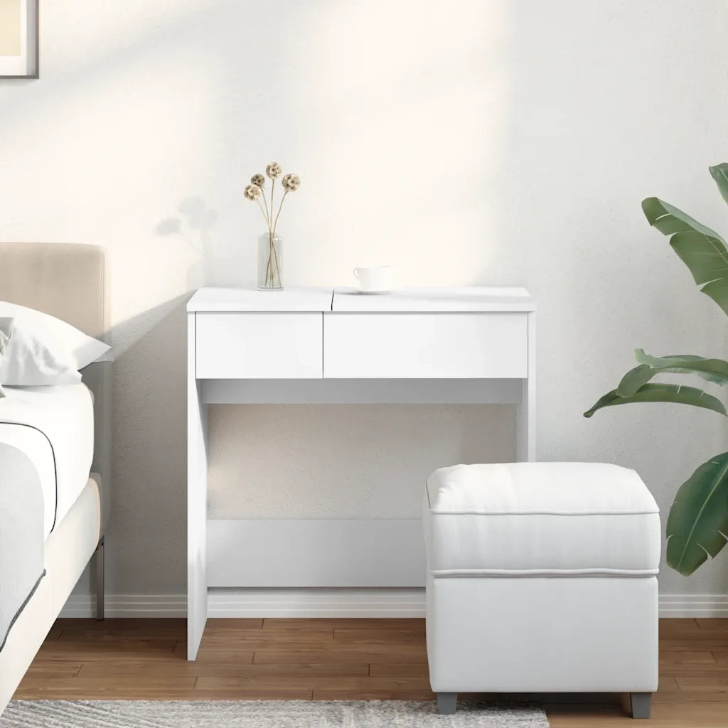 Toeletta con Specchio Bianco 73x46,5x120 cm 848220