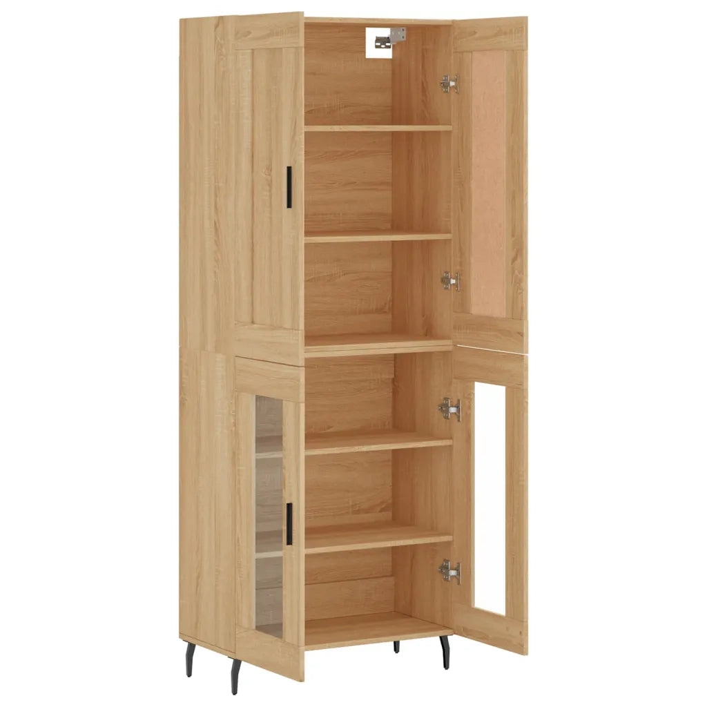 Credenza Rovere Sonoma 69,5x34x180 cm in Legno Multistrato 3199636