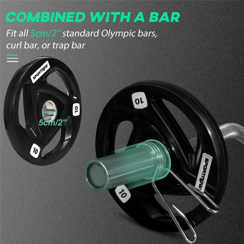 SET DI 2 DISCHI PESI IN ACCIAIO CON RIVESTIMENTO IN GOMMA PER BILANCIERE 10 KG