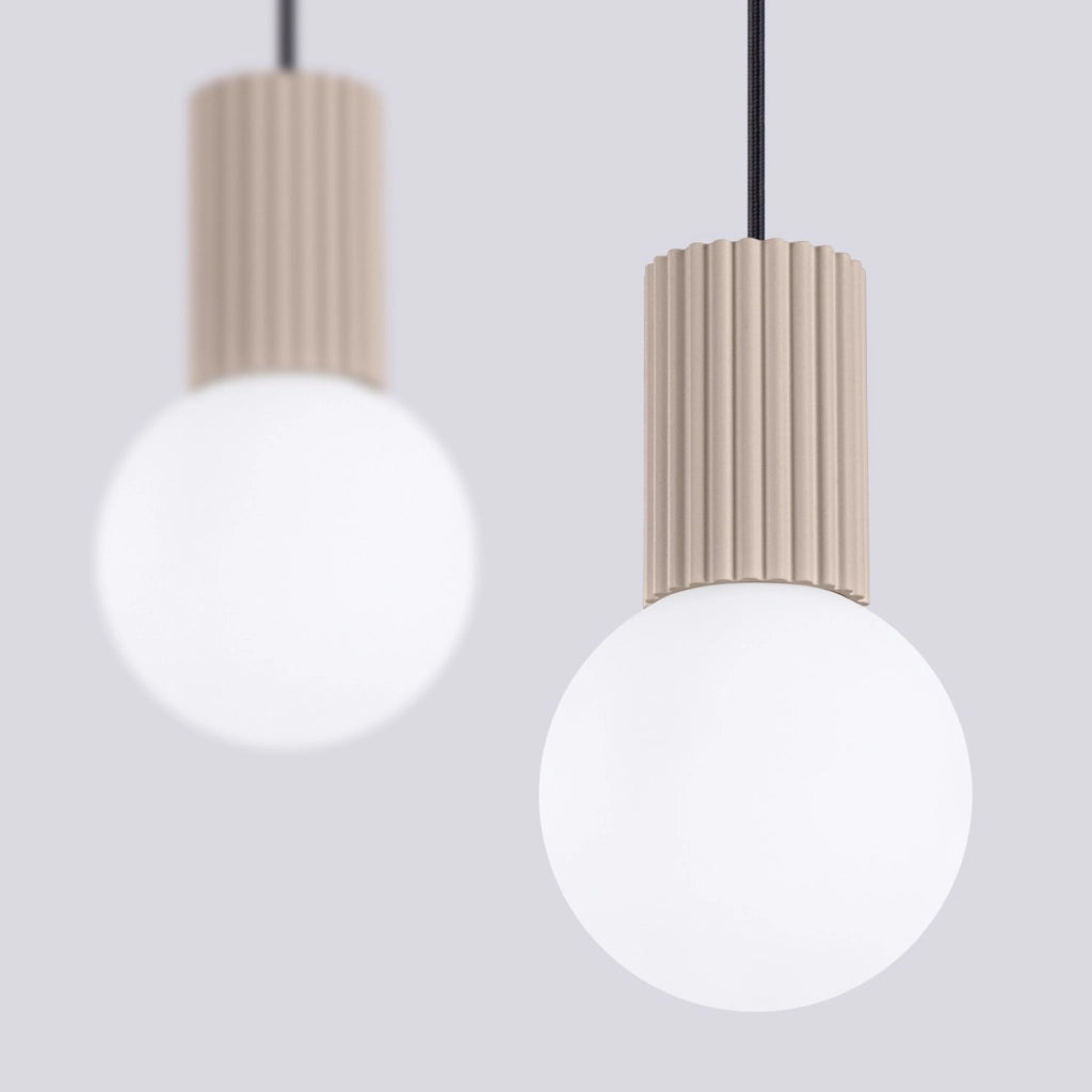 Lampada a sospensione HALO 2L taupe