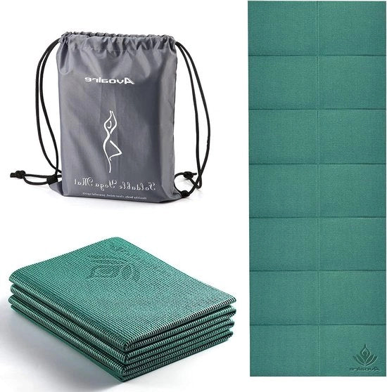 Mat di Yoga Opvougbile Antiscivolo - Adatto per Fitness e Pilates - Mat di Allenamento Spesso