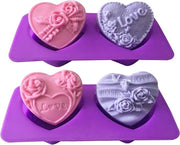 Mold per Biscotti a Forma di Rosa in Silicone per Baking Artistico e Artigianato