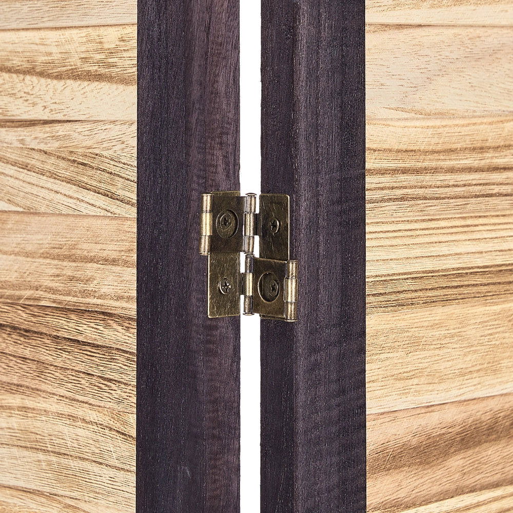 Divisorio per ambienti in legno chiaro e compensato di legno di Paulownia marrone 4 pannelli pieghevoli schermo decorativo divisorio Soggiorno Camera da letto Design tradizionale