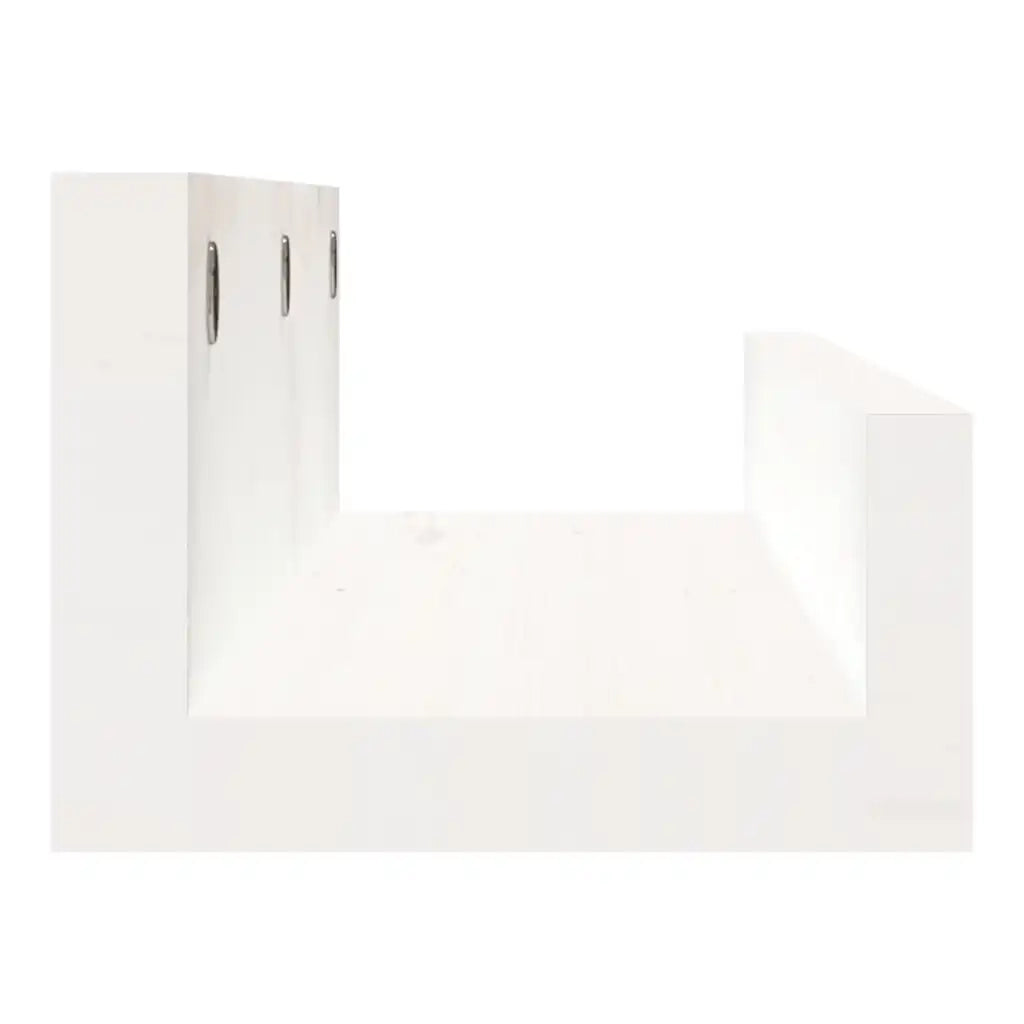 Mensole da Parete 2 pz Bianco 50x12x9cm Legno Massello di Pino cod mxl 33591