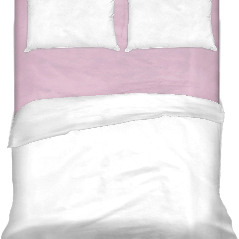 Lenzuolo letto sotto con angoli 100% puro cotone Made in Italy tinta unita Rosa - 1 Piazza e mezza
