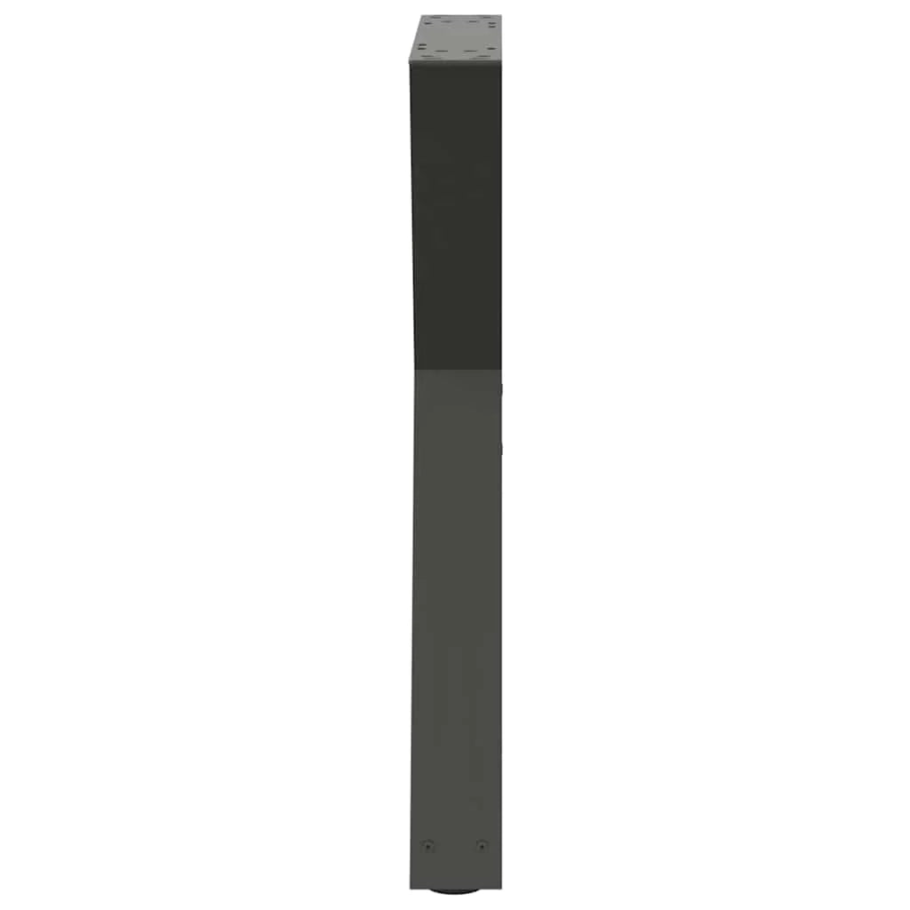 Set di 2 gambe per tavolo da pranzo moderne con piedini regolabili 50 x 73 cm acciaio antracite 02_0057004