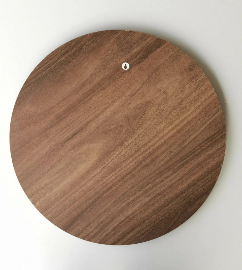 Spongano, Specchio Forma Rotondo, 2.2x60h cm Marrone Noce