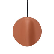 Sirio Lampada a sospensione a LED, design moderno in ceramica Terracotta, modulo luminoso 8W 3000K, diametro 24 cm, adatta per interni IP40