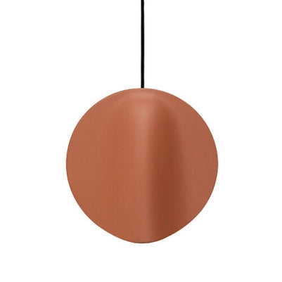 Sirio Lampada a sospensione a LED, design moderno in ceramica Terracotta, modulo luminoso 8W 3000K, diametro 24 cm, adatta per interni IP40