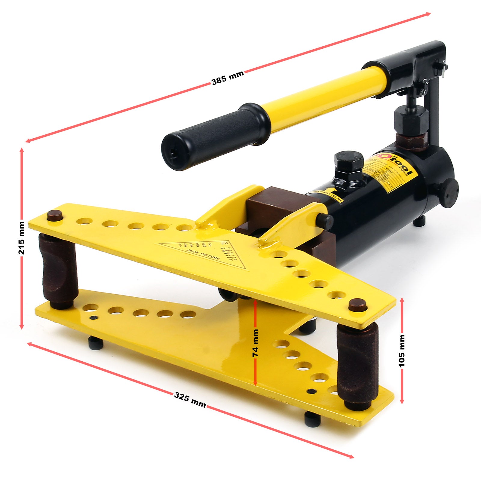 Curvatubi idraulica da 6 t con 6 matrici Ø6,35–25,4mm Utensile piegatubi