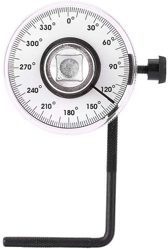 Multimetro a 360 Gradi - Torsimetro - Regolabile - Adatto per 1/2" Dr. Attrezzatura - Scala Chiara - 2 Pezzi - Torque Wrench