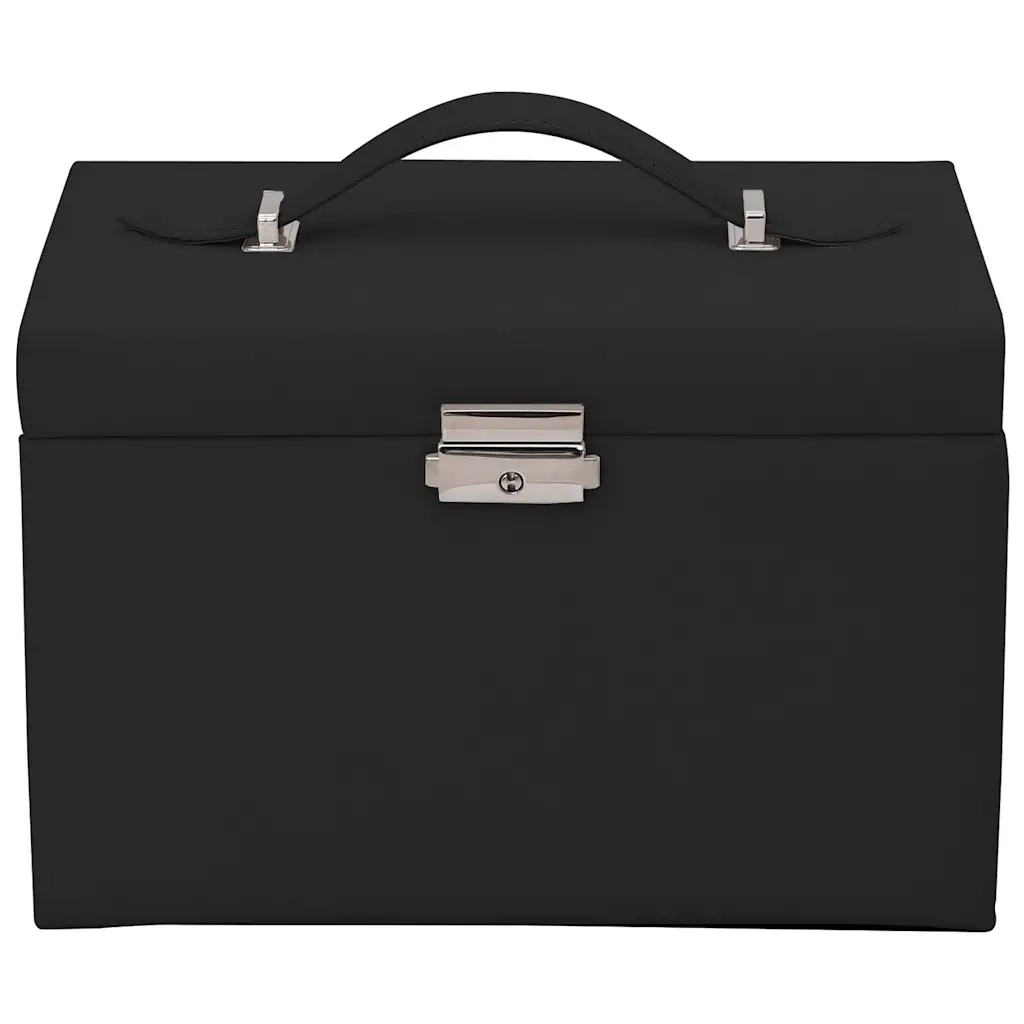 Portagioie a 4 Strati con Specchio Bloccabile 22,5x17,5x16,5 cm