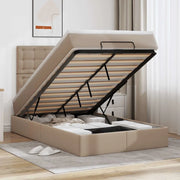 Struttura Letto Pouf con Materasso 120x200 cm Similpelle 3313849