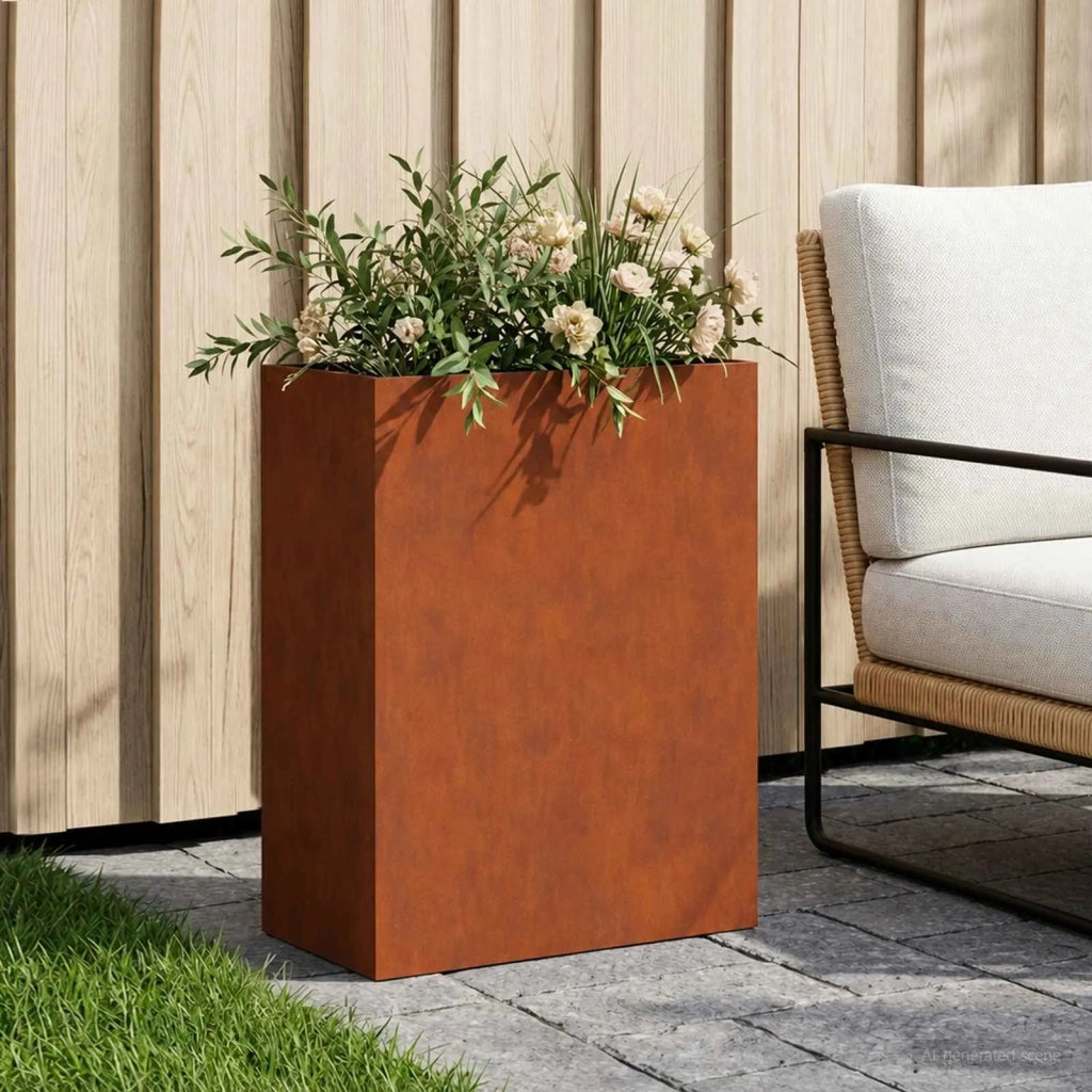 Vaso da giardino Ruggine 40 x 20 x 50 cm Acciaio Corten 8005426
