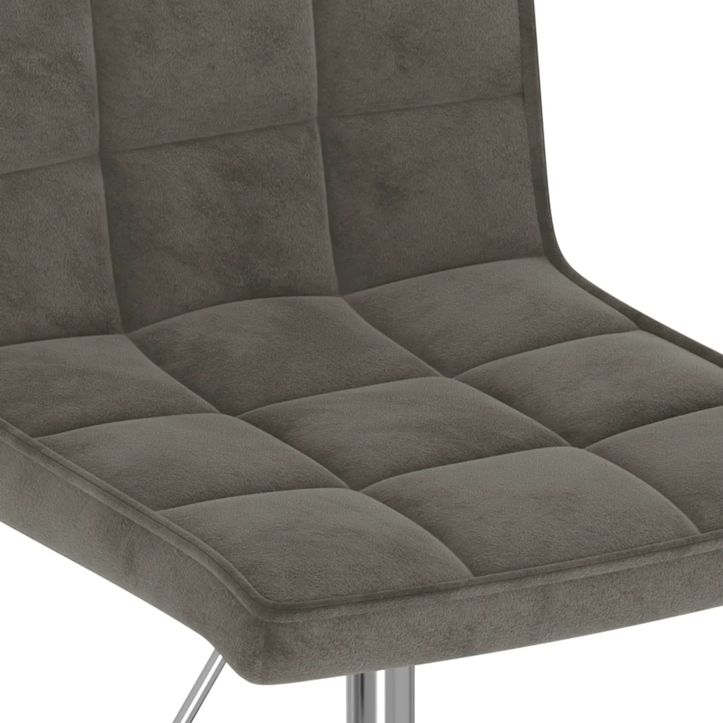Sedie da Pranzo Girevoli 2 pz Grigio Scuro in Velluto 335742