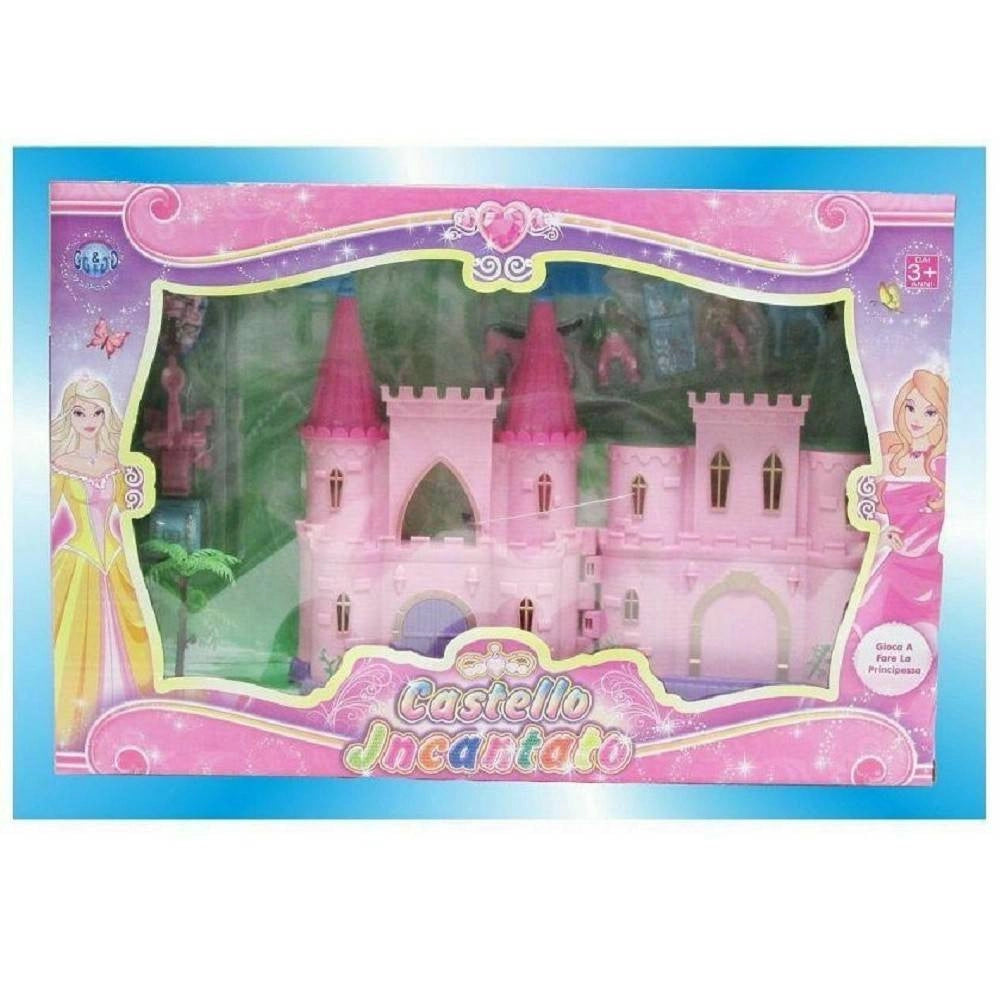 Trade Shop - Castello Incantato Principessa Con Accessori Assortiti Giocattolo Gioco Bambina -