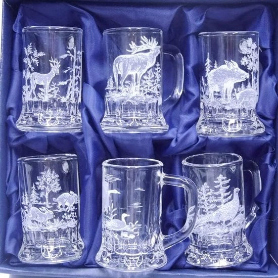 Set di bicchieri da bar con tema nautico - 6 pezzi - 2 cl - elegante