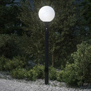 Lampada a paletto con sensore e presa 120 cm Nera IP44 4006125