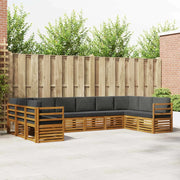 Set divano sezionale con cuscino 10 pcs Naturale e Antracite 3375542