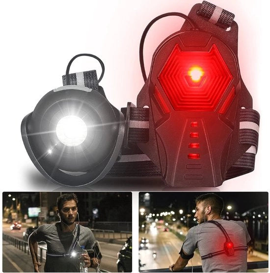Lanterna a Batteria per Campeggio - Illuminazione Riflettente per Escursioni - Lampione a Spalla per Corse in Campagna - Luce Riflettente per Camminata - Luce da Torcia per Campeggio