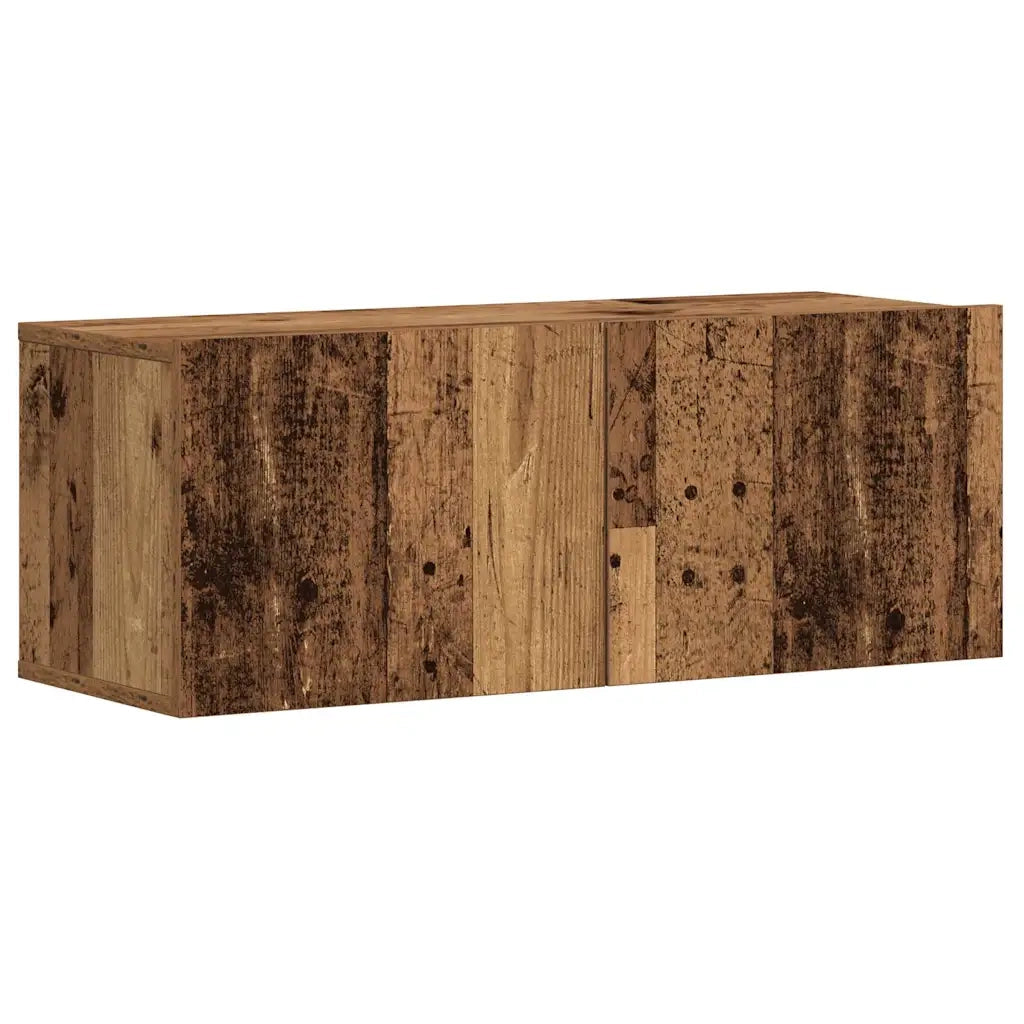 vidaXL Mobili TV a Parete 5 pz Legno Antico in Legno Multistrato