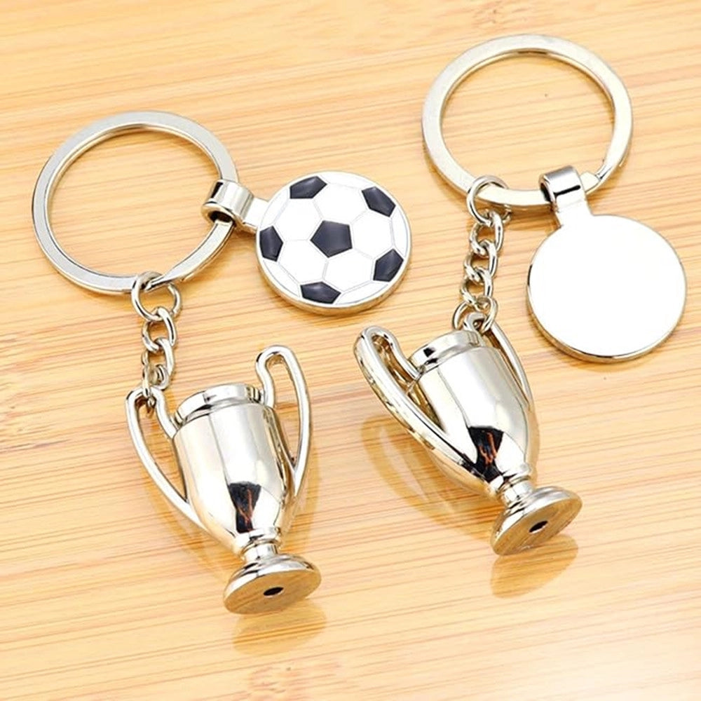Trade Shop - Set 12 Pz Portachiavi Da Calcio Con Pallone Coppa Per Uomo Donna Sportivo Bomboniere -