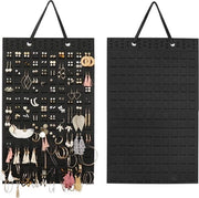 Organizzatore da parete per orecchini e accessori - Tasca appesa per orecchini, bracciali e collane - Dimensioni 57*35cm - Nero - Organizzatore per gioielli da appendere