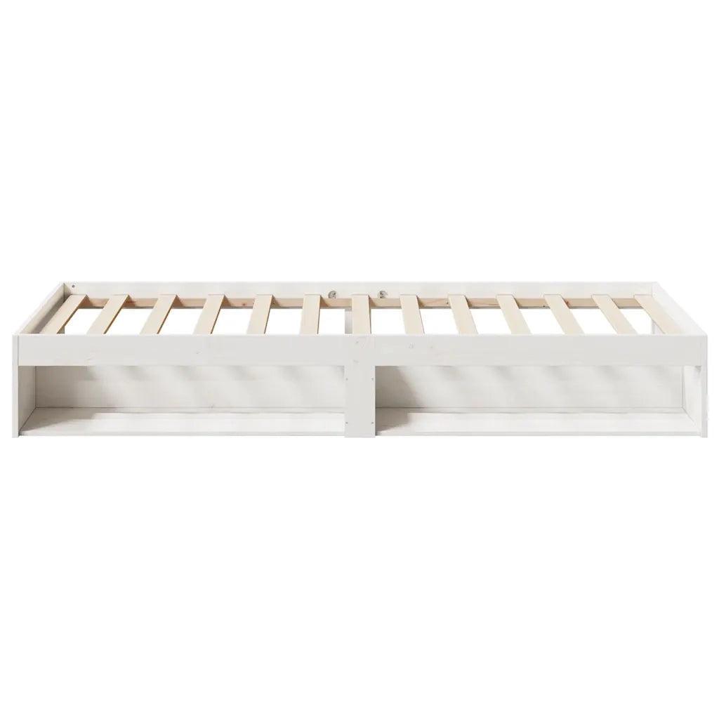 Dormeuse senza Materasso Bianca 90x190 cm Legno Massello Pino 859248