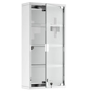 Armadietto per Medicinali Quattro Ripiani in Acciaio Inox 30x12x60 cm