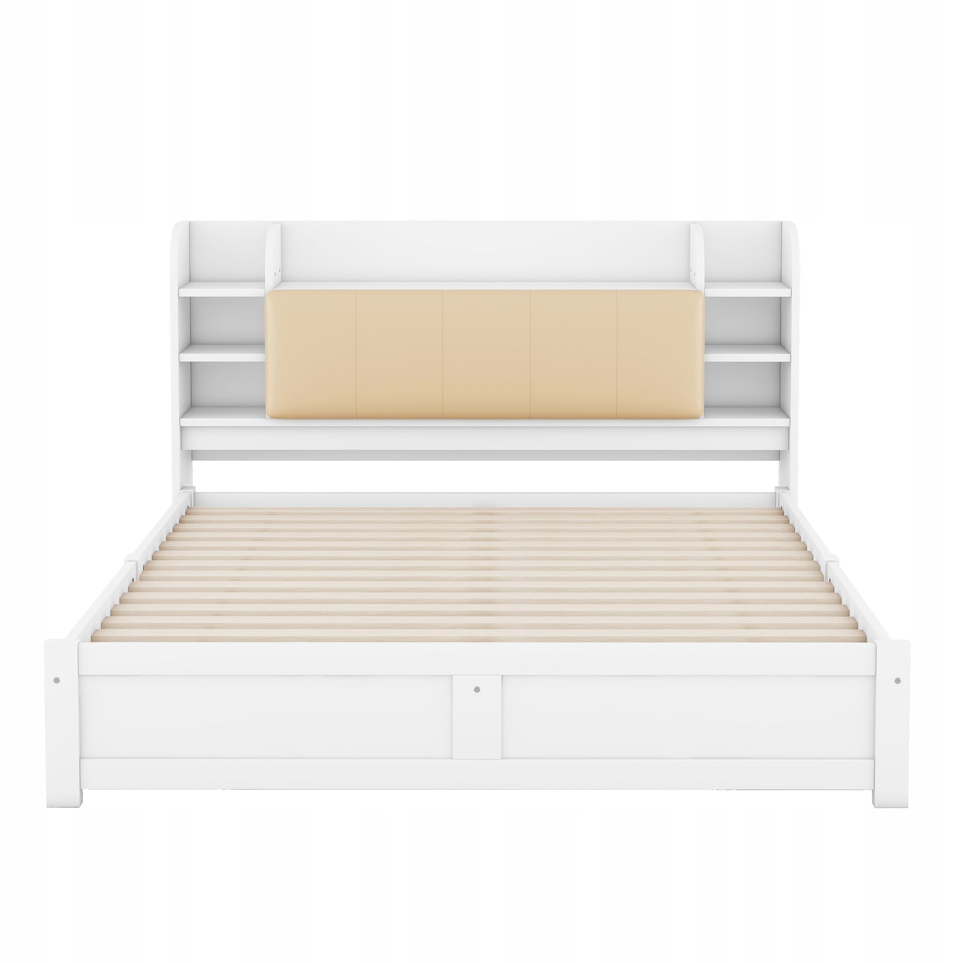 Letto matrimoniale con testiera - Xylo - 180x200 - Bianco - 4 cassetti