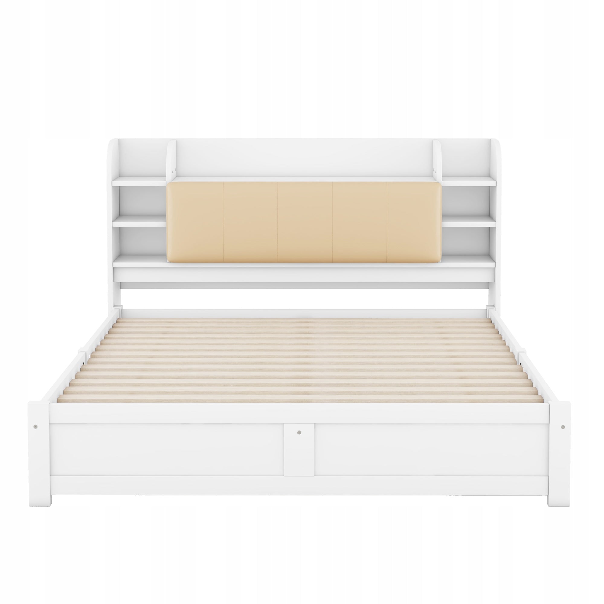 Letto matrimoniale con testiera - Xylo - 180x200 - Bianco - 4 cassetti