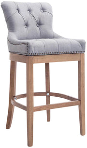 Sgabello Lakewood Stoffa antico-chiaro grigio chiaro