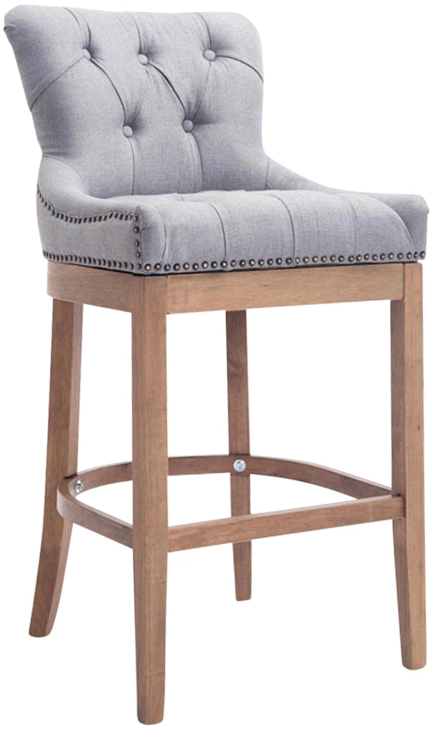 Sgabello Lakewood Stoffa antico-chiaro grigio chiaro
