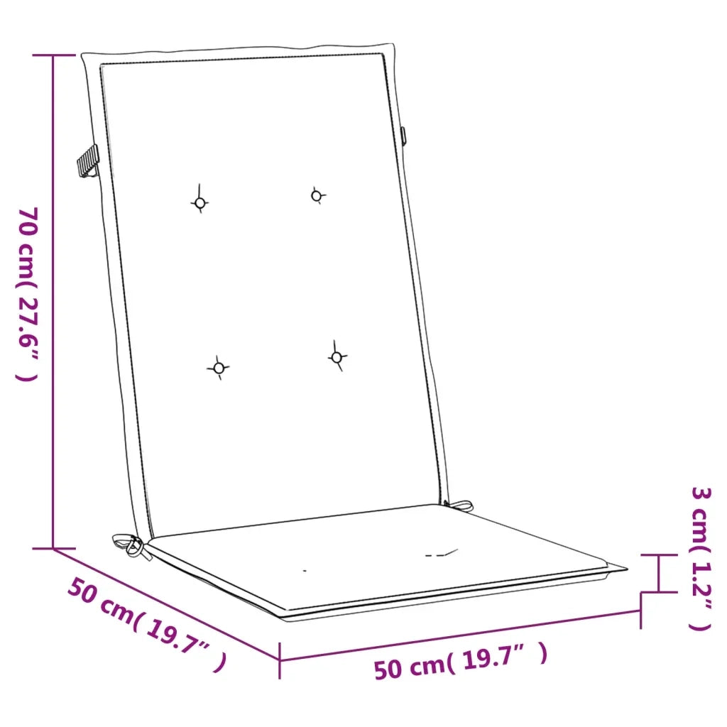 Cuscini per Sedie 4 pz | Cuscini per sedie Rosso Vino 120x50x3 cm in Tessuto