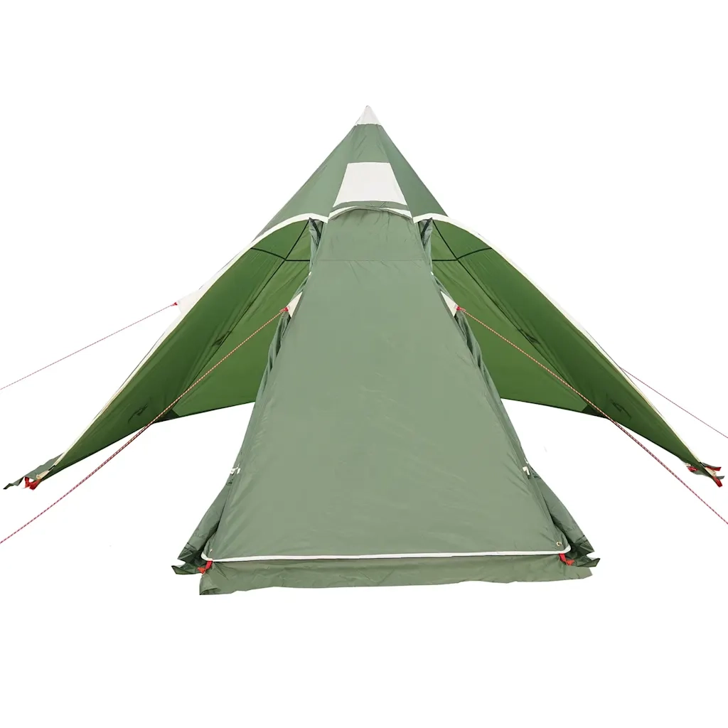 vidaXL Tenda da Campeggio Tipi per 5 Persone Verde Impermeabile