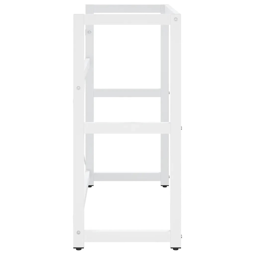 Struttura per Lavabo da Bagno Bianca 79x38x83 cm in Ferro 338498