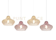 SOSPENSIONE BIANCO 4 LUCI RETTANGOLARE VETRI (2 X PICCOLO AM + 2 X PICCOLO RU) 1191BI-S4 RP-AR