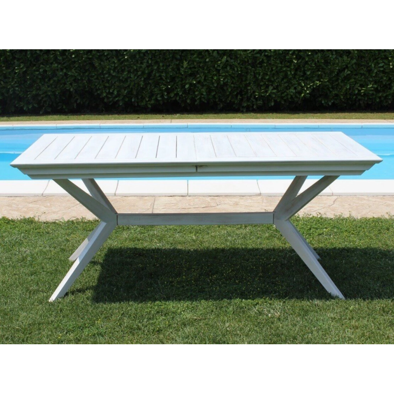 TAVOLO BALI 150/200 X 90 BIANCO